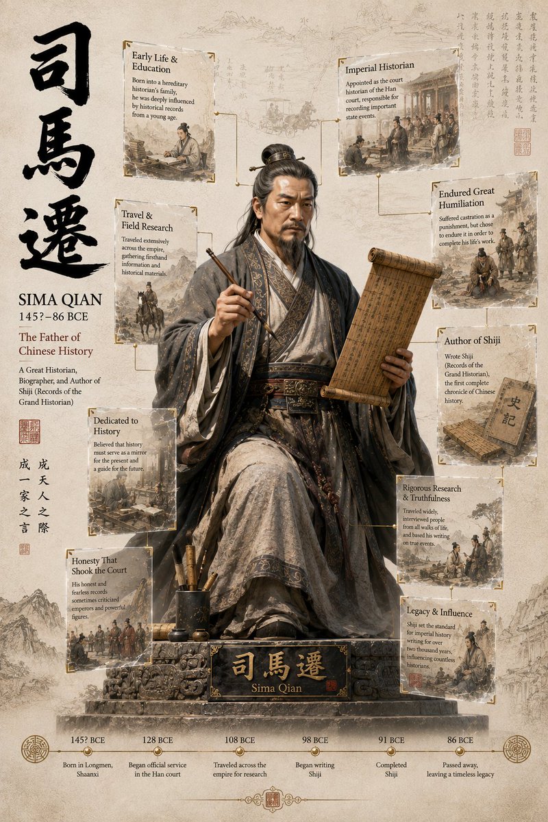 3D Historical Biography Poster Template example 3