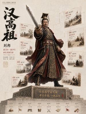 3D Historical Biography Poster Template