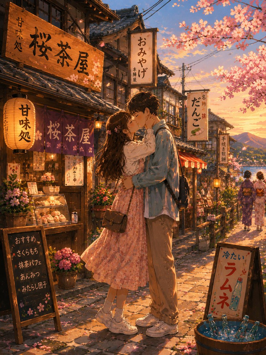 Romantic Kyoto Anime Scene