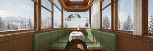 Vintage Alpine Train Lounge