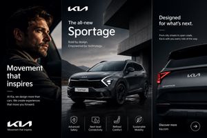 Kia Sportage Triptych Ad