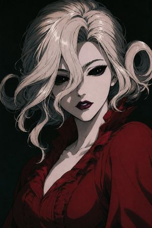 Censored Gothic Bloody Queen Portrait