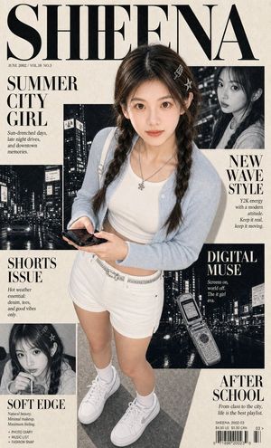 Y2K City Girl Magazine Cover