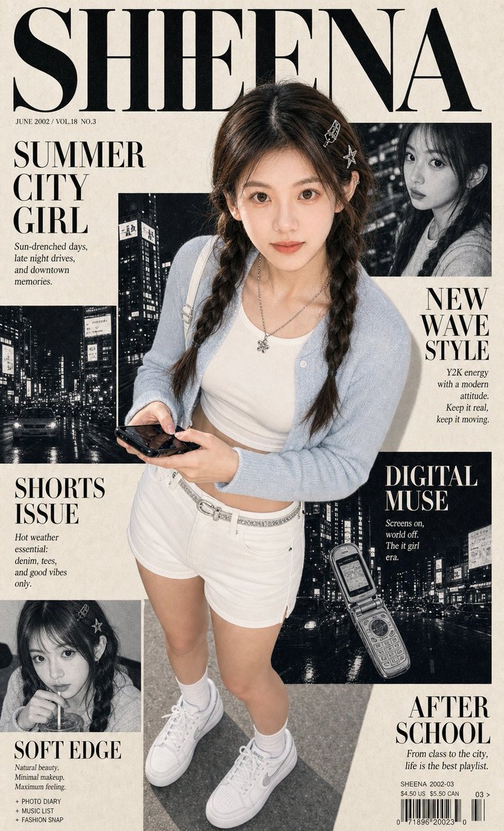 Y2K City Girl Magazine Cover