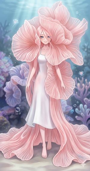 Underwater Pink Petal Muse