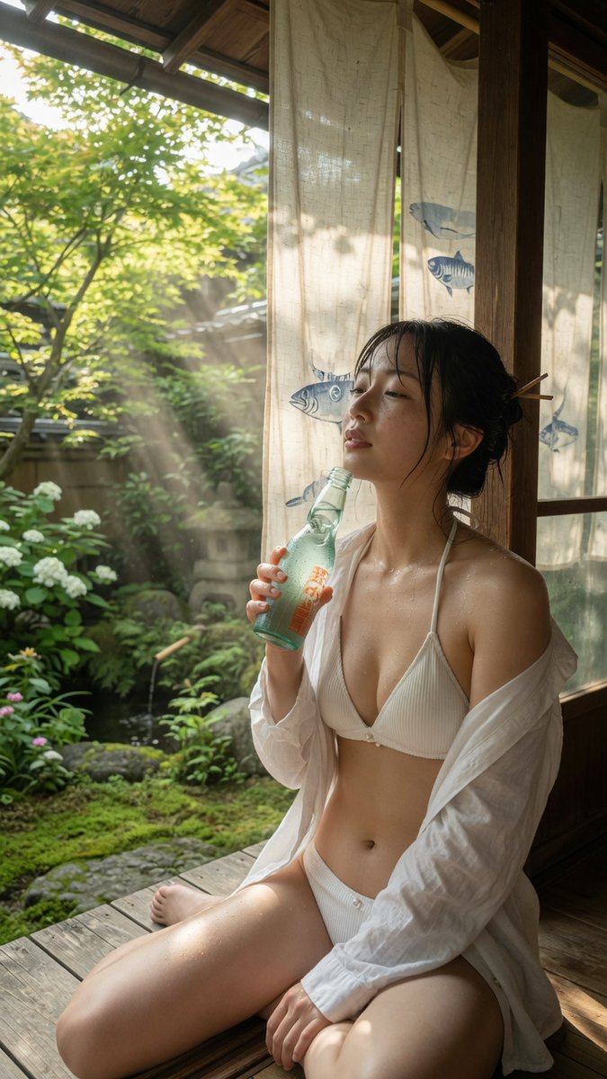 Japanese Veranda Summer Portrait example 2