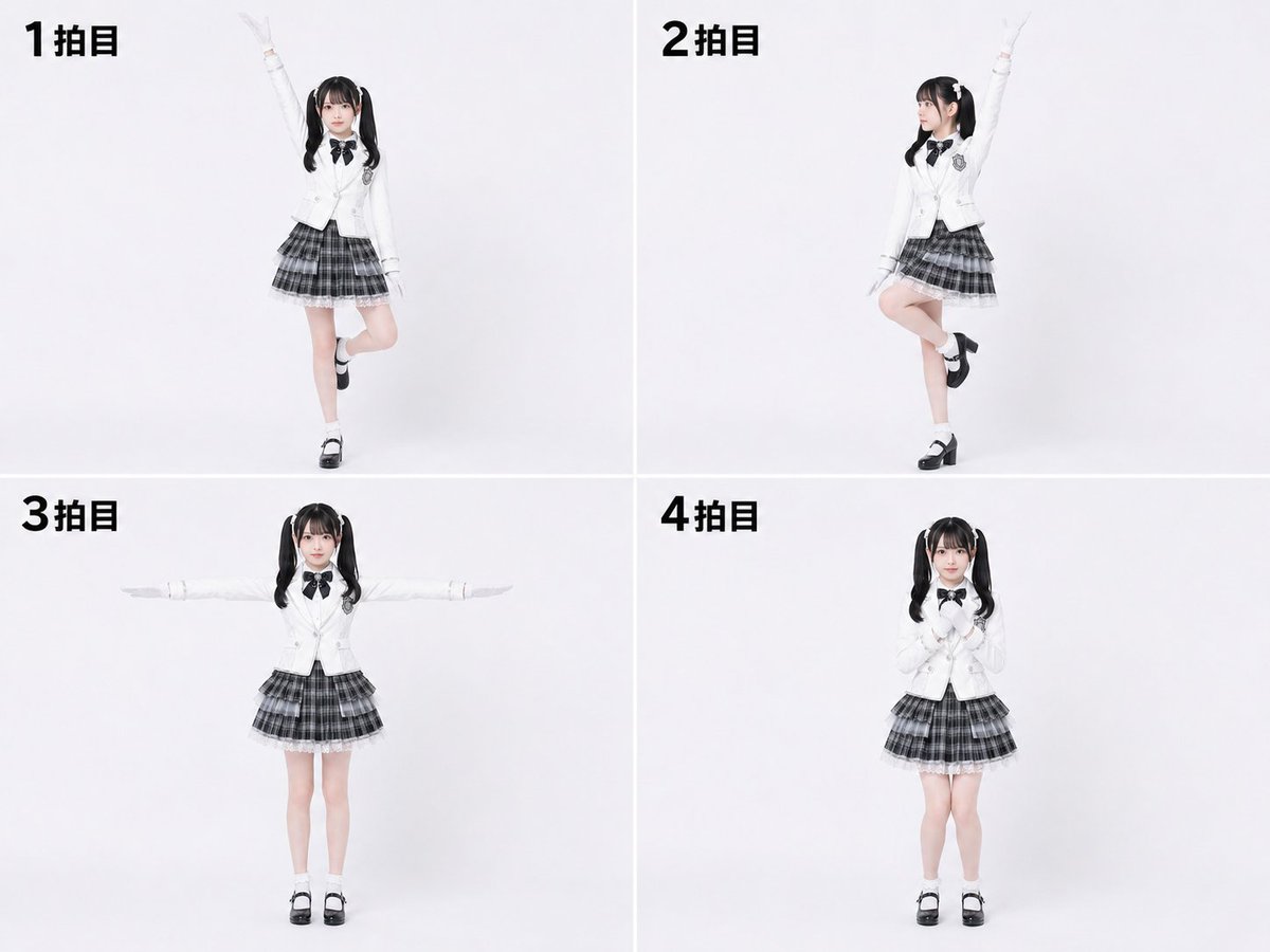 Labanotation to 4-Beat Pose Sheet