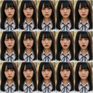 Photoreal FACS Expression Grid