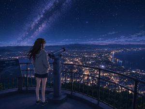 Anime Night Observatory Over Hakodate