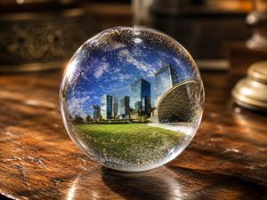 UV Resin Cityscape Orb