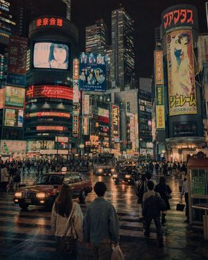 Alternate 1990s Futuristic Shibuya