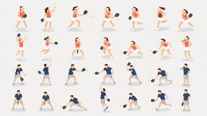 Pickleball Player Pose Set