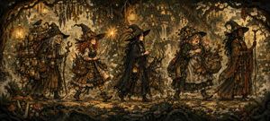 Witchcore Forest Procession