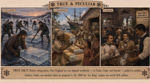 Vintage Ice Trade Triptych Poster