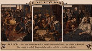 Medieval Jester Fact Triptych