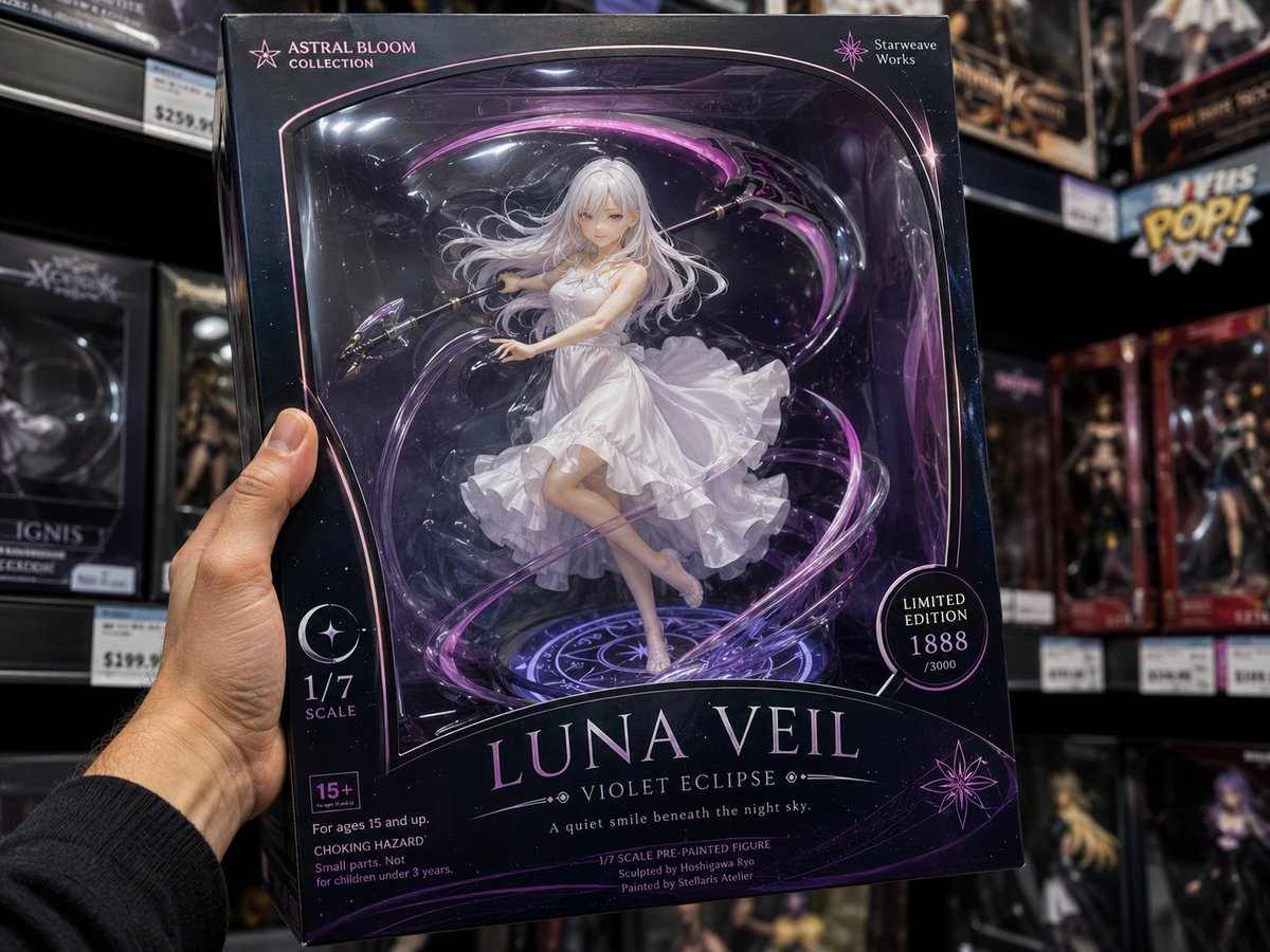 Boxed Figure to Anime Key Visual reference image 2