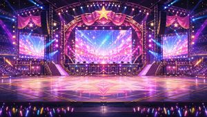 Neon VTuber Arena Stage