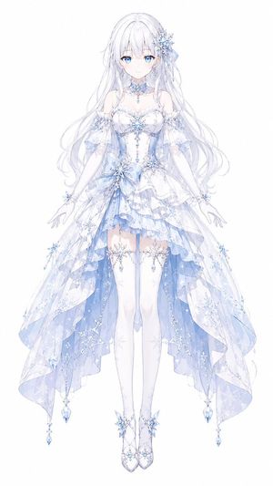 Ice Snow Magical Girl Design