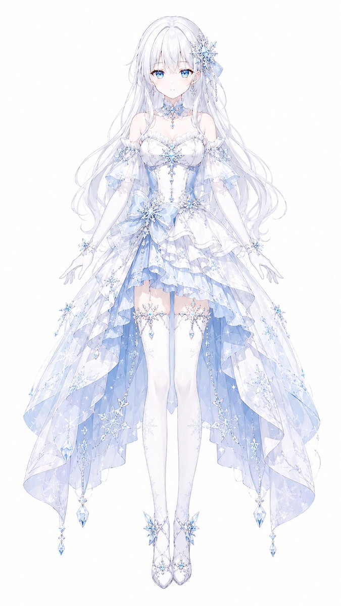 Ice Snow Magical Girl Design