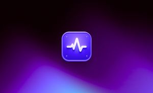 Glowing 3D Heartbeat App Icon