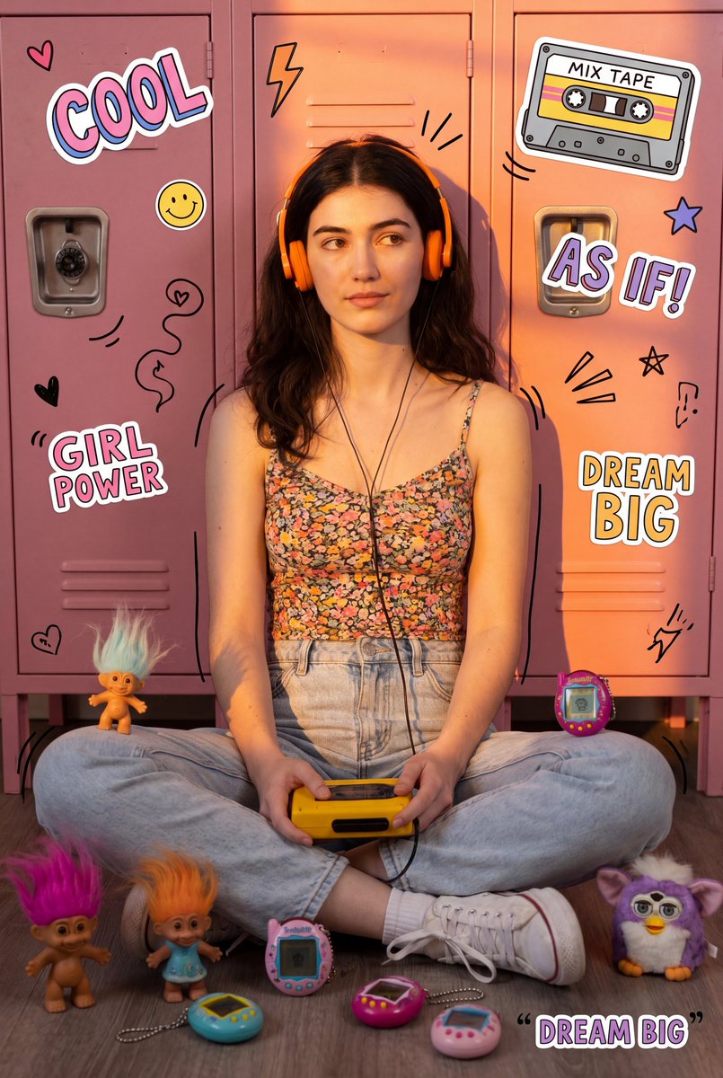 Sample output image for Retro 90s Collage Photography