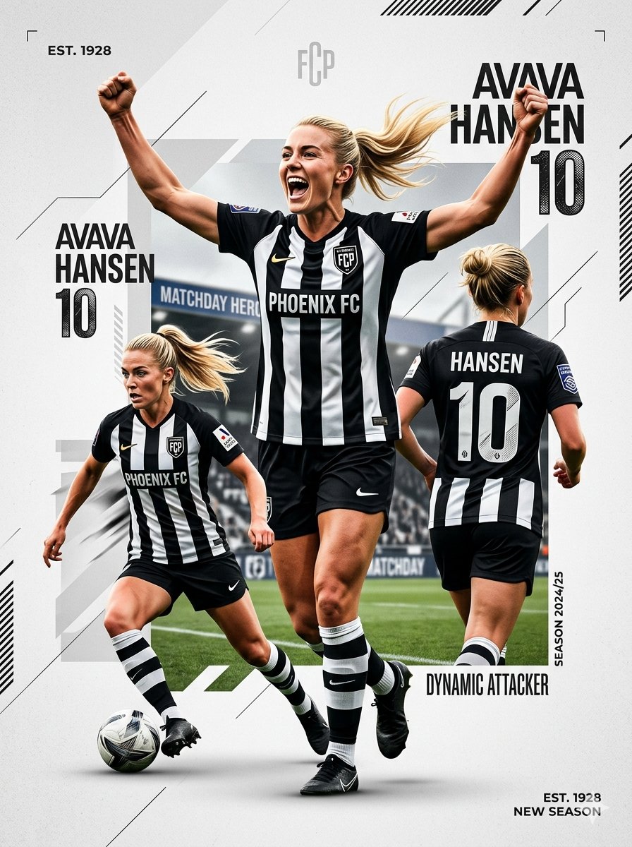 Sample output image for Sports Graphic Poster and Crayon Style Drawing