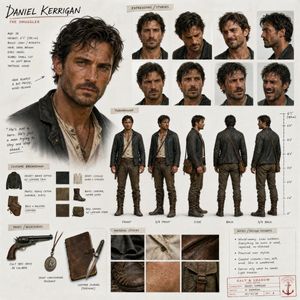 Cinematic Character Design Sheet