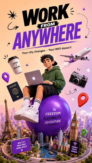 Urban Nomad Lifestyle Poster