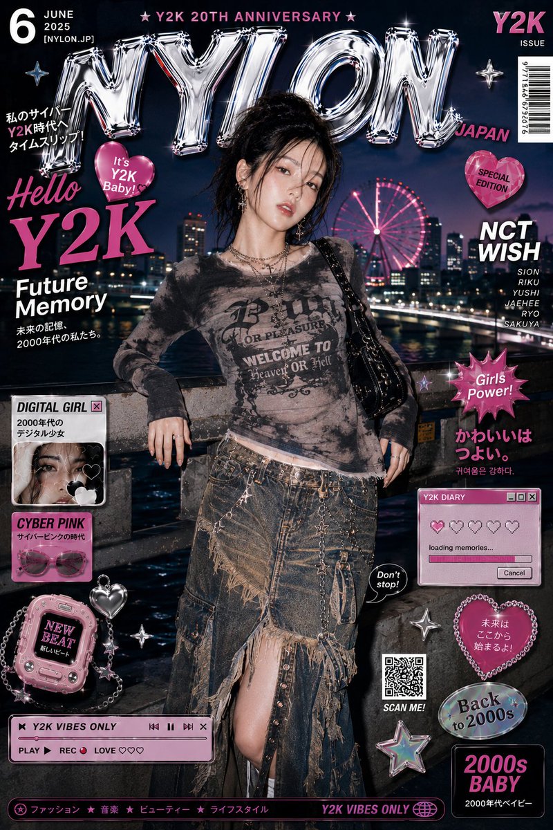 Cyberpunk Y2K Editorial Cover example 4