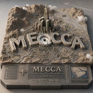 3D Cartographic City Diorama