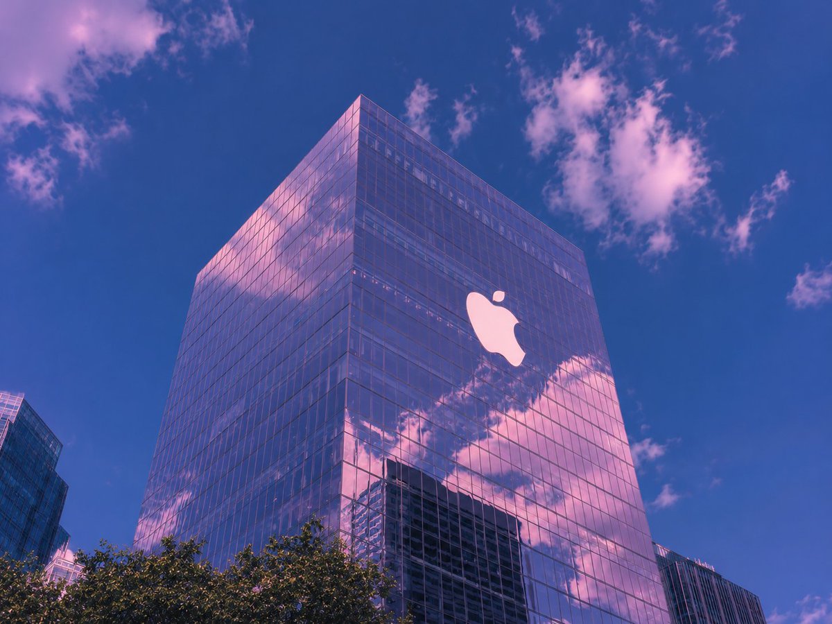Vaporwave Apple Glass Tower