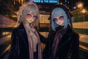 Gothic Lolita Subway Fashion Portrait