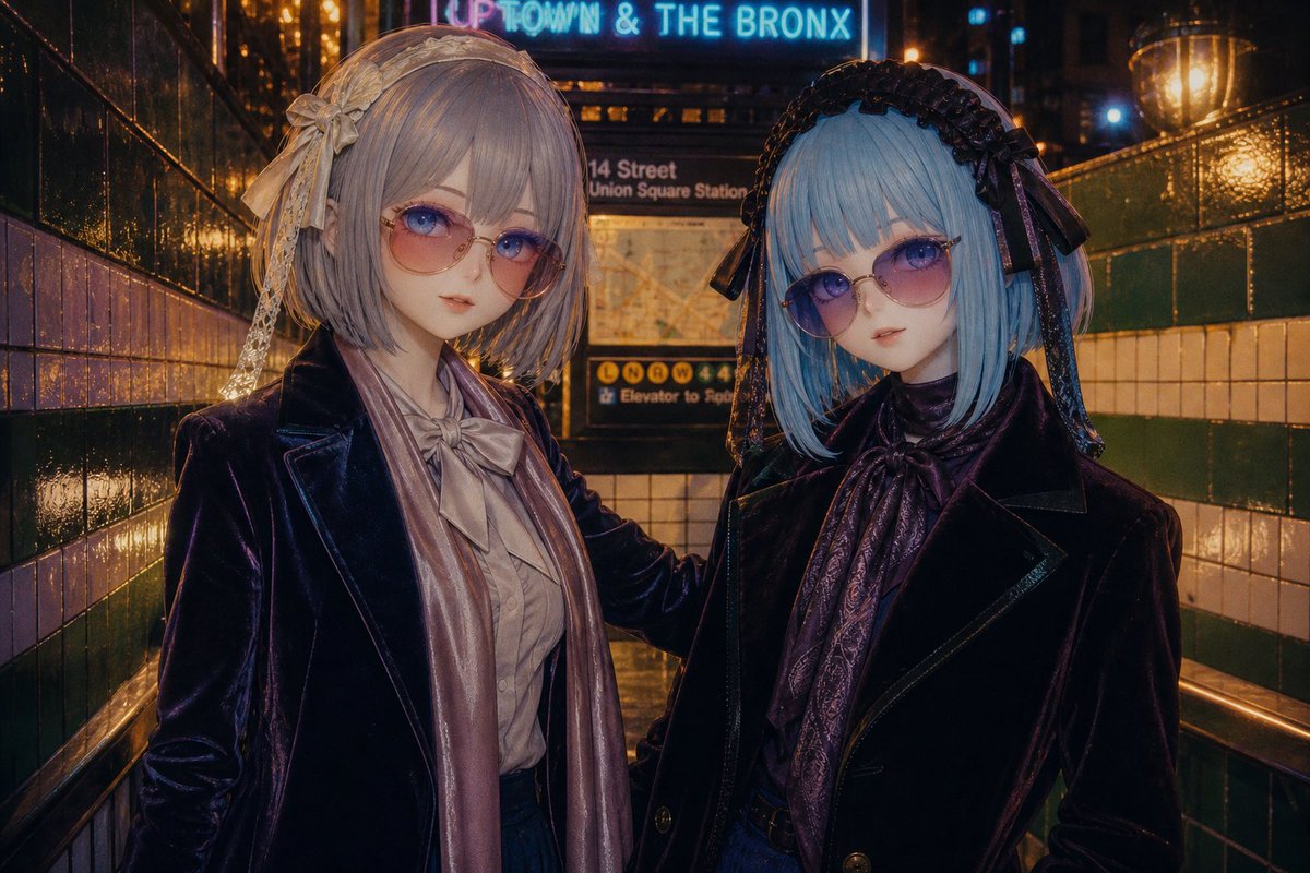 Gothic Lolita Subway Fashion Portrait