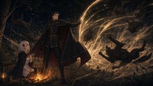Forest Camp Magic Battle
