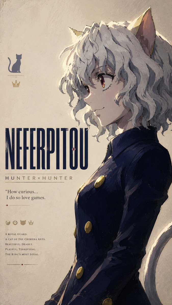 Neferpitou Villain Wallpaper Poster