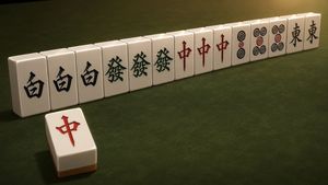 Cinematic Daisangen Mahjong Hand