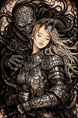 Dark Fantasy Kirie Knight and Demon