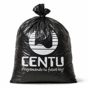Custom Branded Black Plastic Bag