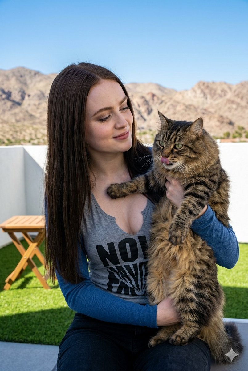 Sample output image for Portrait with Fluffy Tabby Cat