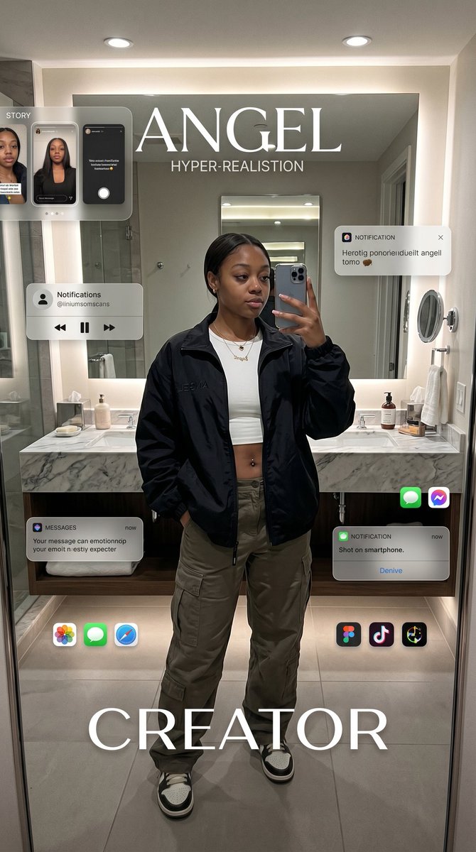Sample output image for Digital Creator Mirror Selfie Poster