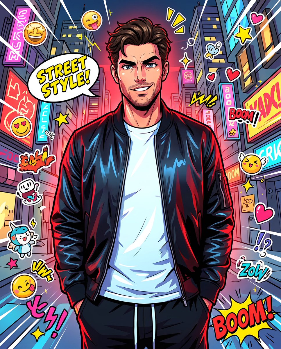 Sample output image for Anime Street Illustration Transformation