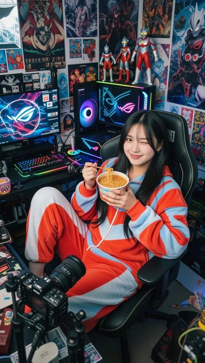 Sample output image for Cosy Gamer Girl Room Aesthetic