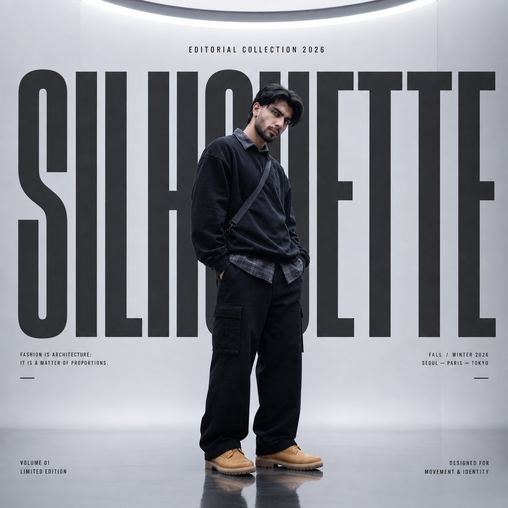 Silhouette High Fashion Editorial Poster