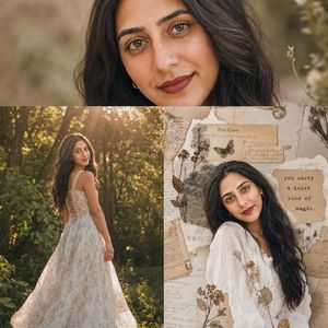 Nostalgic Vintage Collage Portrait