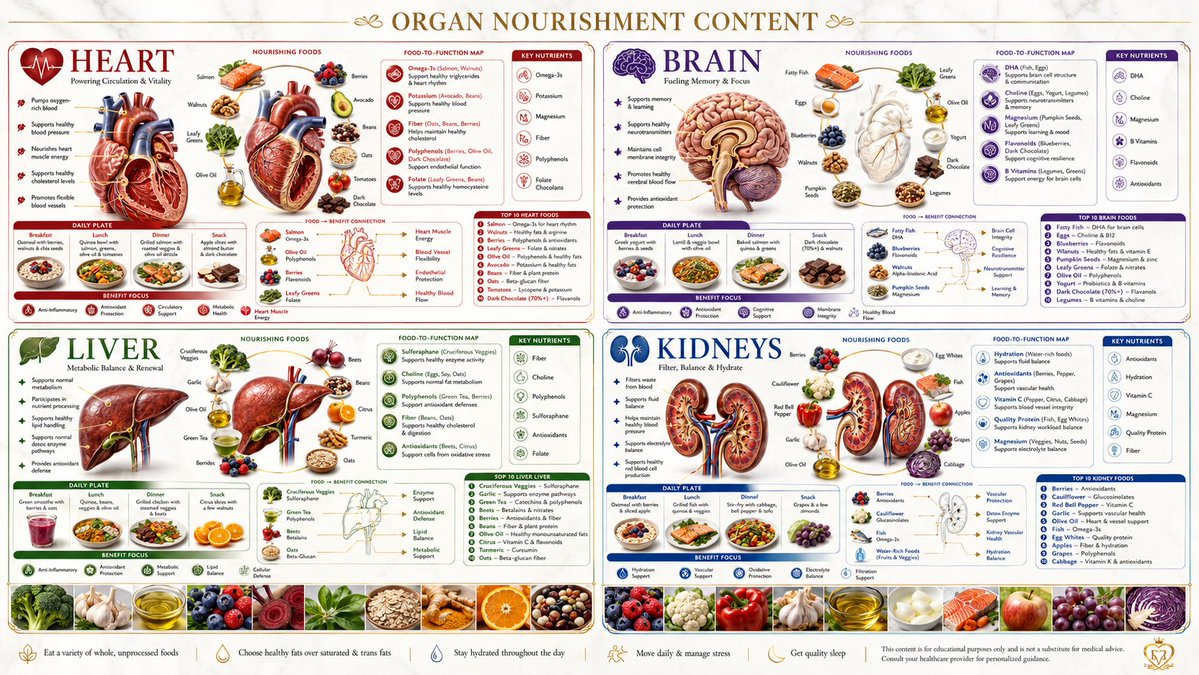 Human Organ Health Infographic