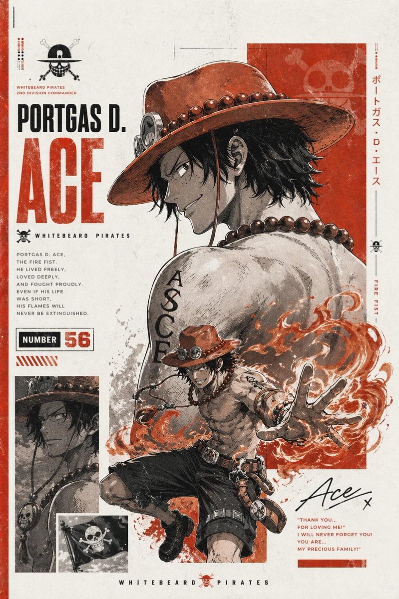 Epic Anime Pirate Poster Design example 3