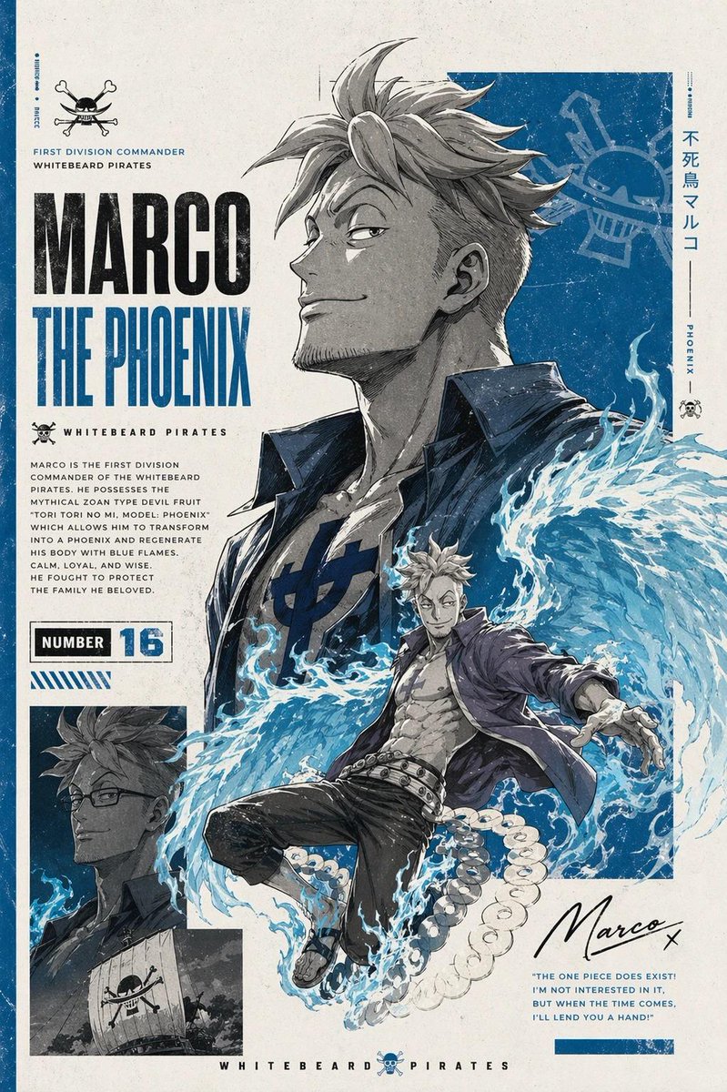 Epic Anime Pirate Poster Design example 2