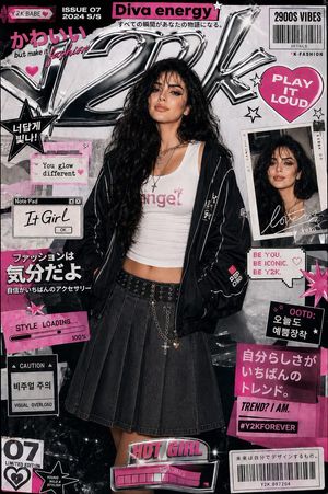 Y2K Style K-Fashion Poster