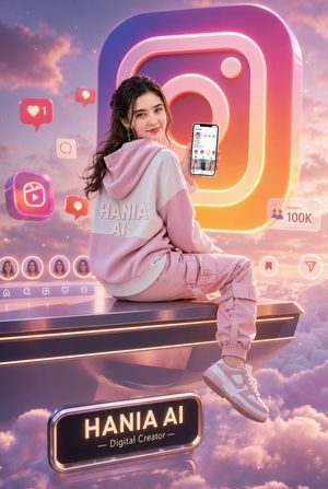 Floating Instagram Creator Portrait