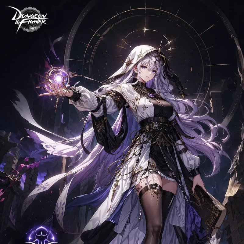 Dark Fantasy Archmage Splash Art